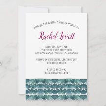 Cactus Texture Baby shower Invitation