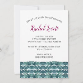 Cactus Texture Baby shower Invitation Kaart