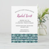 Cactus Texture Baby shower Invitation Kaart (Staand voorkant)