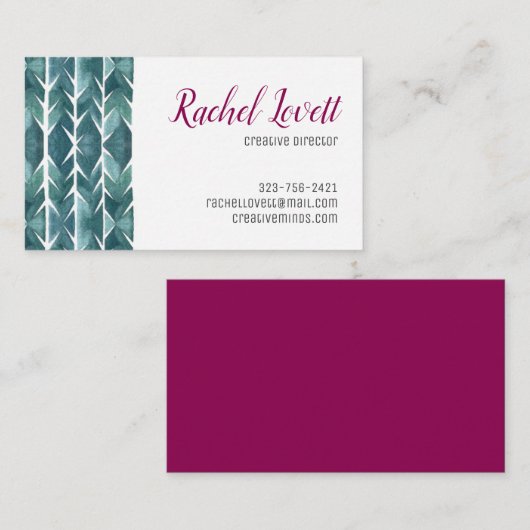 Cactus Texture Visitekaartje (Voorkant / Achterkant)