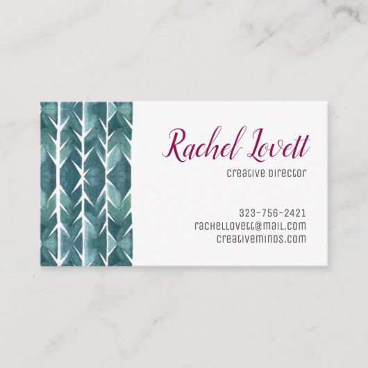 Cactus Texture Visitekaartje (Voorkant)