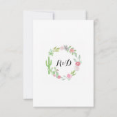 Cactus Thank You Kaarten Krans Fiesta Bruiloft (Achterkant)