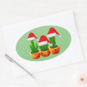 Cactus Thema Kerststickers Zegels (Envelop)