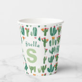 Cactus thema Southwest Charm Paper Cup Papieren Bekers (Voorkant)