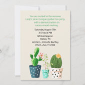 Cactus Theme Event Invitation Kaart (Voorkant)
