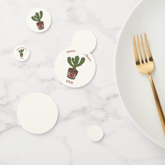 Cactus Theme Vrijgezellenfeest Gepersonaliseerd Confetti (Groep)