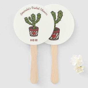 Cactus Theme Vrijgezellenfeest Gepersonaliseerd Handwaaier
