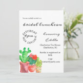 Cactus Thleed Bridal Shower Kaart (Staand voorkant)