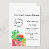 Cactus Thleed Bridal Shower Kaart (Voorkant / Achterkant)