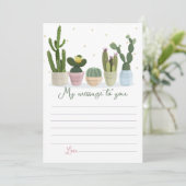 Cactus Tijdcapsule Bericht Aan Jou Kaart (Staand voorkant)