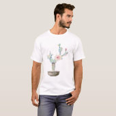 Cactus Torn Green Flower T-shirt (Voorkant volledig)
