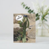 Cactus Tourist, say QUEEESO - briefkaart (Staand voorkant)