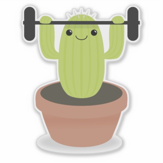 Cactus-training Sticker (Voorkant)