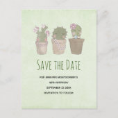 Cactus Trio-Waterverf Cactus vergelijken met de da Uitnodiging Briefkaart (Voorkant)