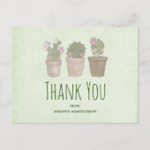 Cactus Trio-Waterverf voor computerglimlachen Hart Briefkaart (Voorkant)