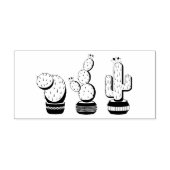 Cactus Trio Woestijn Modern Boho Rubberstempel (Afrduk)