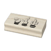Cactus Trio Woestijn Modern Boho Rubberstempel (Stempel)