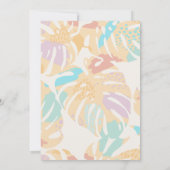 Cactus Tropical Palm Tree Desert Boho Wedding Kaart (Achterkant)