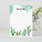 Cactus Tuin Bedankkaart (Staand voorkant)