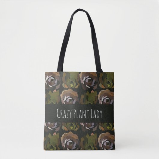 Cactus Tuin Bladeren Groene Botanische Tote Bag (Voorkant)
