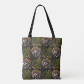 Cactus Tuin Bladeren Groene Botanische Tote Bag (Achterkant)