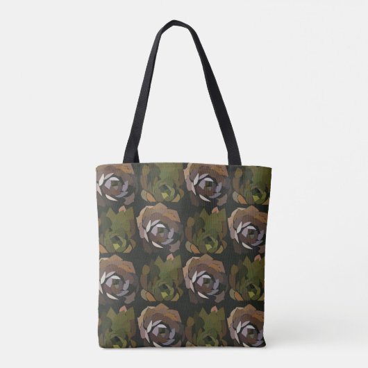 Cactus Tuin Bladeren Groene Botanische Tote Bag (Achterkant)