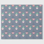 Cactus Tuin Cadeaupapier (Vlak)