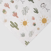 Cactus Tuin Moeder Leven Sfeer Tissuepapier (Detail)