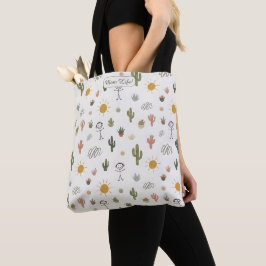 Cactus Tuin Moeder Leven Vibe Persoonlijk Tote Bag