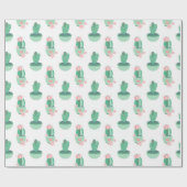 Cactus Tuin Patroon Cadeaupapier (Vlak)