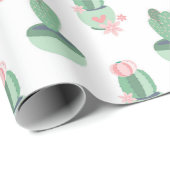 Cactus Tuin Patroon Cadeaupapier (Rol Hoek)