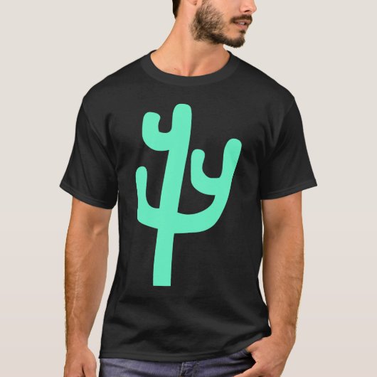 Cactus - Turquoise T-shirt (Voorkant)
