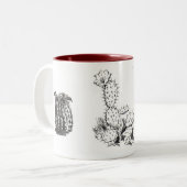 Cactus Tweekleurige Koffiemok (Voorkant links)