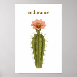Cactus — uithoudingsvermogen poster