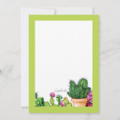 Cactus Uitnodigingen (Achterkant)