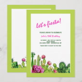 Cactus Uitnodigingen (Voorkant / Achterkant)