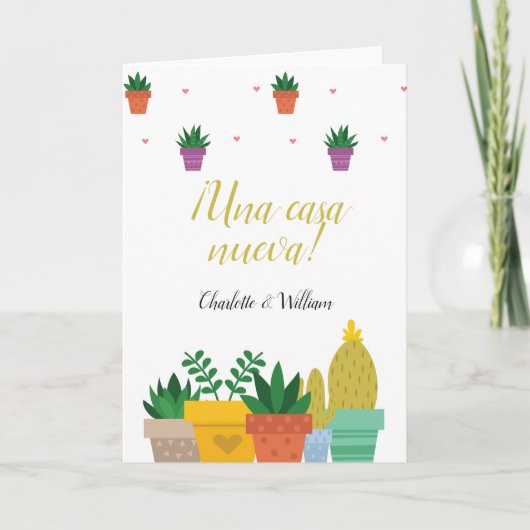 Cactus Una Casa Nueva feliciteert het nieuwe Parle Kaart (Voorkant)