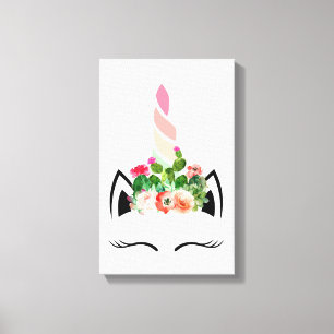 Cactus Unicorn Canvas Afdruk