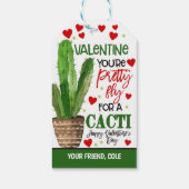 Cactus Valentijn cadeautag Cadeaulabel (Achterkant)