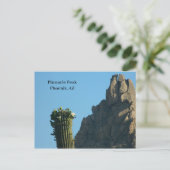 Cactus van de Stijging van Phoenix AZ van de top Feestdagenkaart (Staand voorkant)