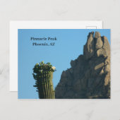 Cactus van de Stijging van Phoenix AZ van de top Feestdagenkaart (Voorkant / Achterkant)