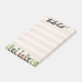 Cactus van grafische Waterverf stripes om lijst te Post-it® Notes (Schuin)
