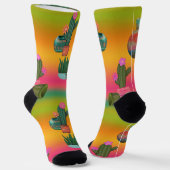 Cactus van het SouthWestern Evening Sky in Pots Sokken (Gebogen)