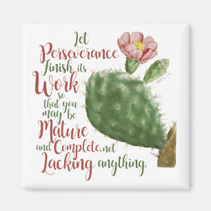 Cactus van J P Redouté geïllustreerd Magneet