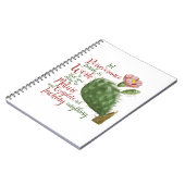 Cactus van J P Redouté geïllustreerd Notitieboek (Linkerzijde)