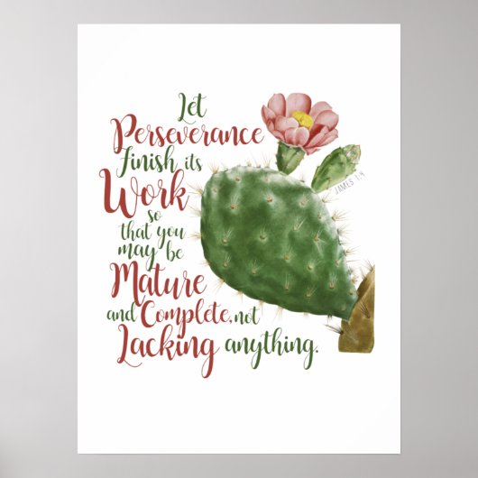  Cactus van J P Redouté geïllustreerd Poster (Voorkant)