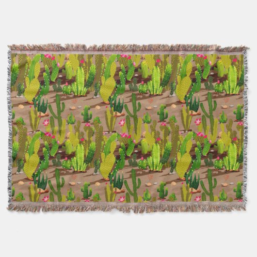 Cactus Variety 3 Deken (Voorkant)