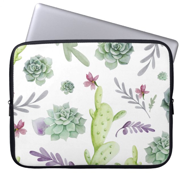 Cactus Variety Laptop Sleeve (Voorkant)