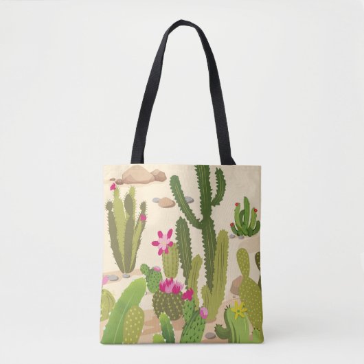 Cactus Variety Tote Bag (Voorkant)