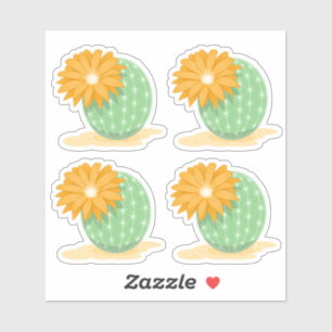 Cactus-ventilatorset van 4 sticker